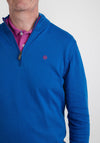 Andre Killiney Quarter Zip Sweater, Cobalt