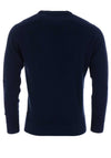 Andre Bray Cotton Crew Neck Jumper, Navy