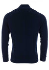 Andre Howth Zip Up Knitted Jacket, Navy
