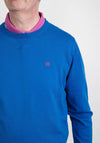 Andre Kilkee Cotton Crew Neck Sweater, Cobalt