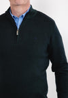 Andre Dalkey Half Zip Sweater, Forest