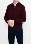 Andre Arklow Half Zip Sweater, Wine