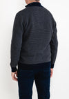 Andre Half Zip Howth Sweater, Navy & Grey