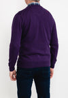 Andre Malahide V-Neck Sweater, Purple