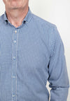 Andre Eton Checked Shirt, Navy