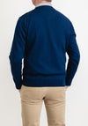 Andre Spiddal Long Sleeve V-Neck Sweater, Navy