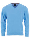 Andre Dublin V-Neck Sweater Jumper, Blue