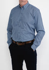 Andre Ian Diamond Print Shirt, Navy