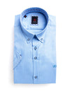 Andre Liffey Short Sleeve Shirt, Blue