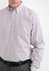 Andre Jeff Long Sleeve Stripe Shirt, Blue