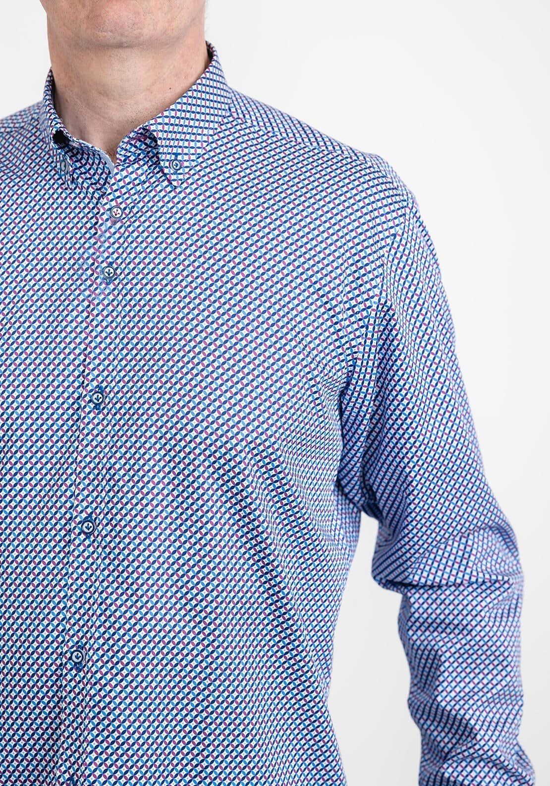 Andre Clarke Long Sleeve Shirt, Orchid