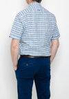 Andre Dunne Short Sleeve Check Shirt, Jade Multi