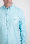 Andre Cox Long Sleeve Shirt, Aqua