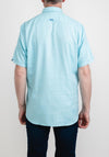Andre Cox Short Sleeve Shirt, Aqua