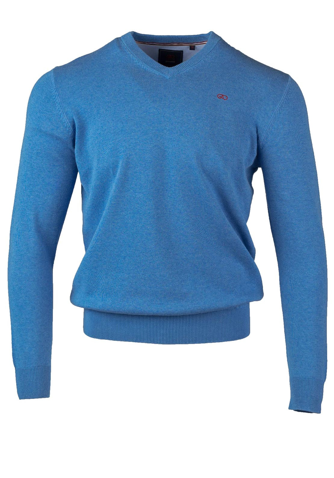 Andre Valencia Cotton V-Neck Sweater, Blue