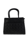 Zen Collection Quilted Diamond Satchel Bag, Black