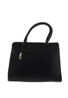 Zen Collection Quilted Diamond Satchel Bag, Black