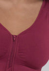 Anita Lynn Mastectomy Bra, Rose Wine