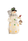 Aynsley Mr Snowman Led Christmas Ornament, White
