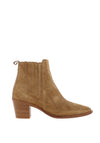 Alpe Suede Block Heel Chelsea Boots, Tan
