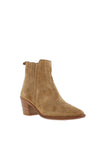 Alpe Suede Block Heel Chelsea Boots, Tan