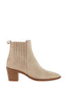 Alpe Suede Block Heel Chelsea Boots, Neutral