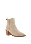 Alpe Suede Block Heel Chelsea Boots, Neutral