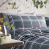 Appletree Hygge Aviemore Check Duvet Set, Charcoal