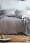 Appletree Westport Waffle Duvet Set, Silver