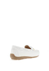 Ara Leather Stitching Detail Loafers, White