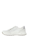 Ara Osaka 2.0 Leather Printed Side Zip Trainers, White