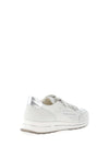 Ara Leather Printed Side Zip Trainers, White
