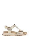 Ara Osaka Leather Sandals, Gold