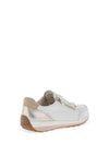 Ara High Soft Leather Side Zip Trainers, White