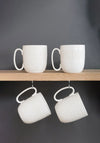 Artisan St Embossed Pattern Mugs, Set of 4