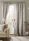 Ashley Wilde Ashridge Fully Lined Blackout Pencil Pleat Curtains, Oyster