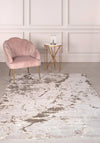 Asiatic London Aurora Strata Metallic Small Rug, Taupe