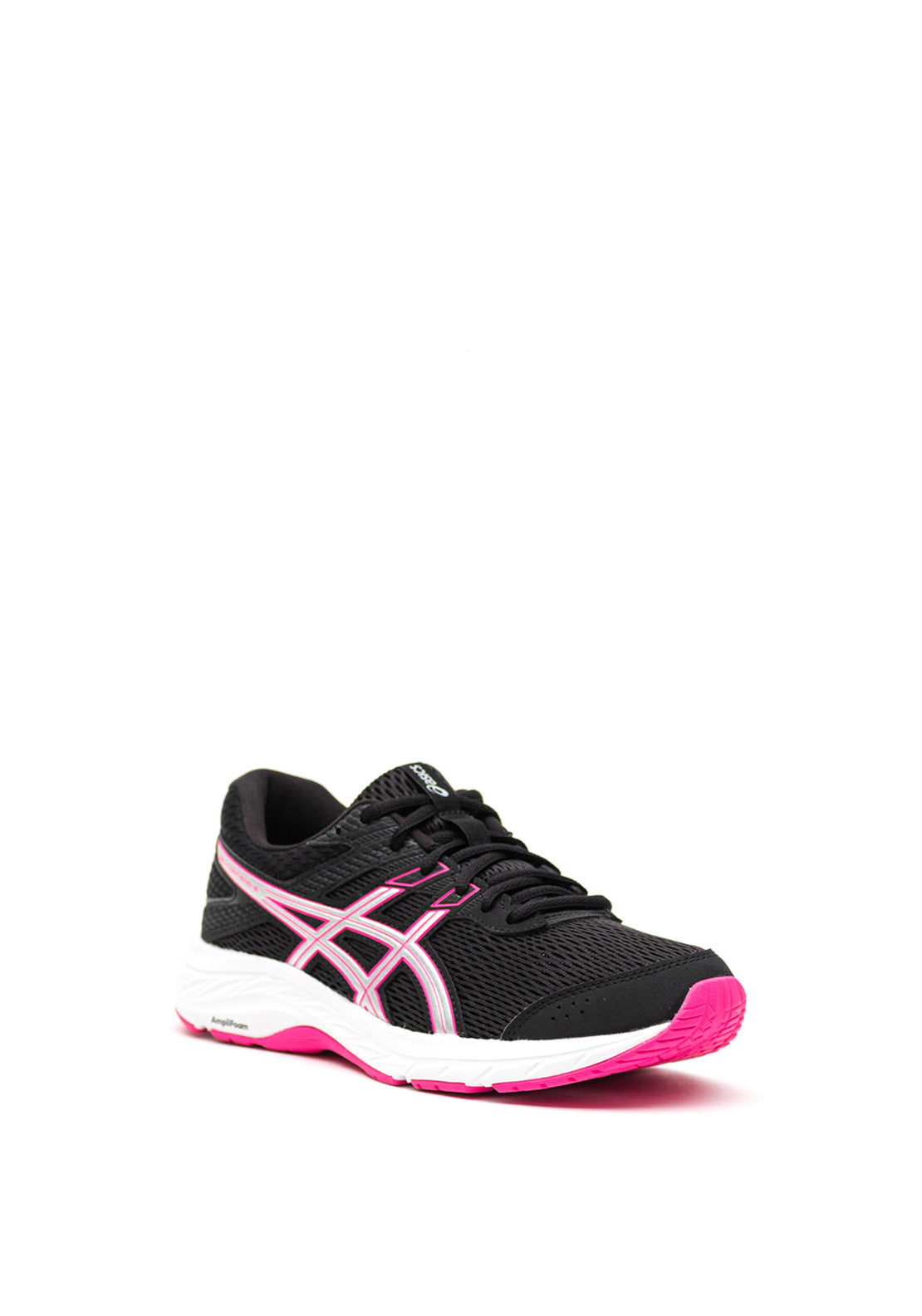 Asics Womens Gel Contend 6 Trainers, Black and Pink
