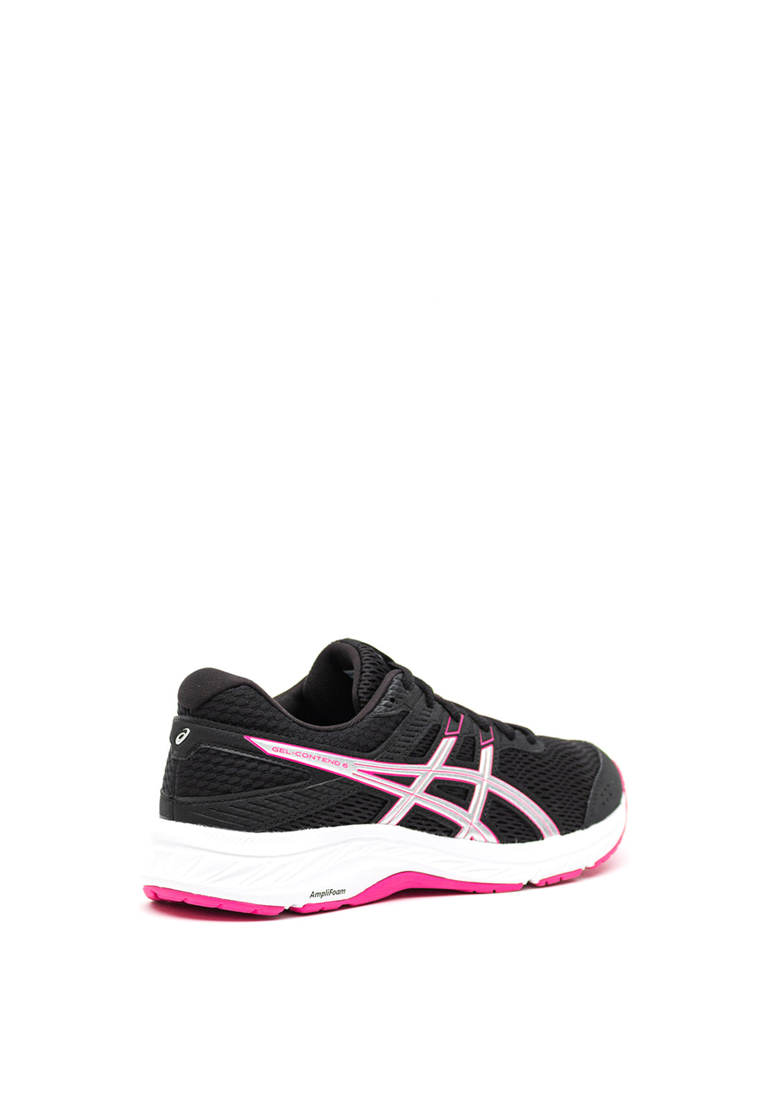 Asics Womens Gel Contend 6 Trainers, Black and Pink