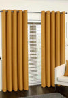 Aura Canberra Eyelet Curtains, Amber