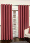 Aura Canberra Eyelet Curtains, Pink
