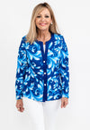 Avalon Abstract Print Jacket & Top Twinset, Royal Blue