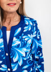 Avalon Abstract Print Jacket & Top Twinset, Royal Blue