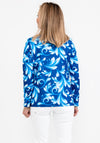 Avalon Abstract Print Jacket & Top Twinset, Royal Blue