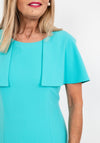 Avalon Carmen Cape Sleeve Pencil Midi Dress, Jade
