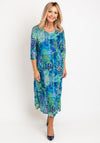 Avalon Two Piece Bolero & Dress, Blue & Green