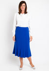 Avalon Panel Flared Midi Skirt, Royal Blue