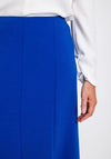 Avalon Panel Flared Midi Skirt, Royal Blue