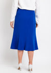 Avalon Panel Flared Midi Skirt, Royal Blue