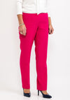 Avalon Penny Straight Leg Trousers, Raspberry